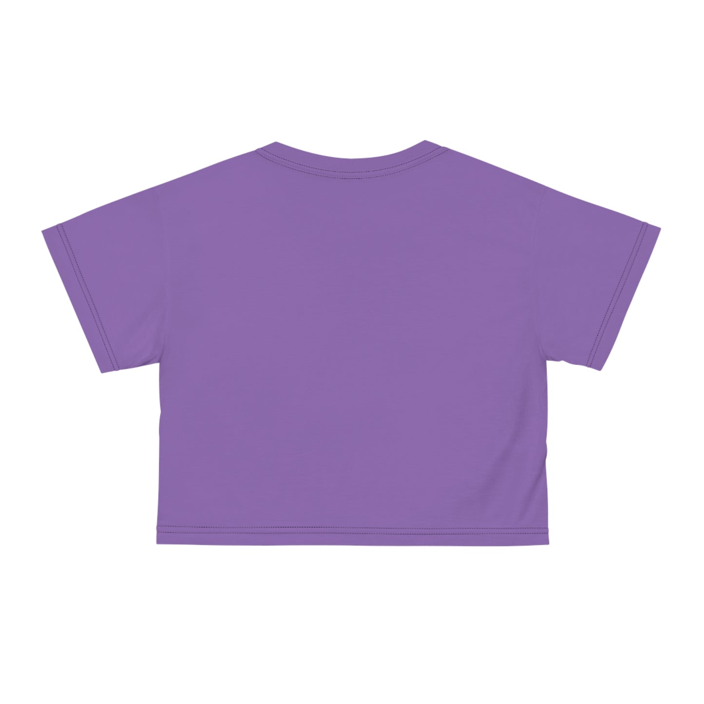 If only sarcasm burned calories in light purple Crop Tee