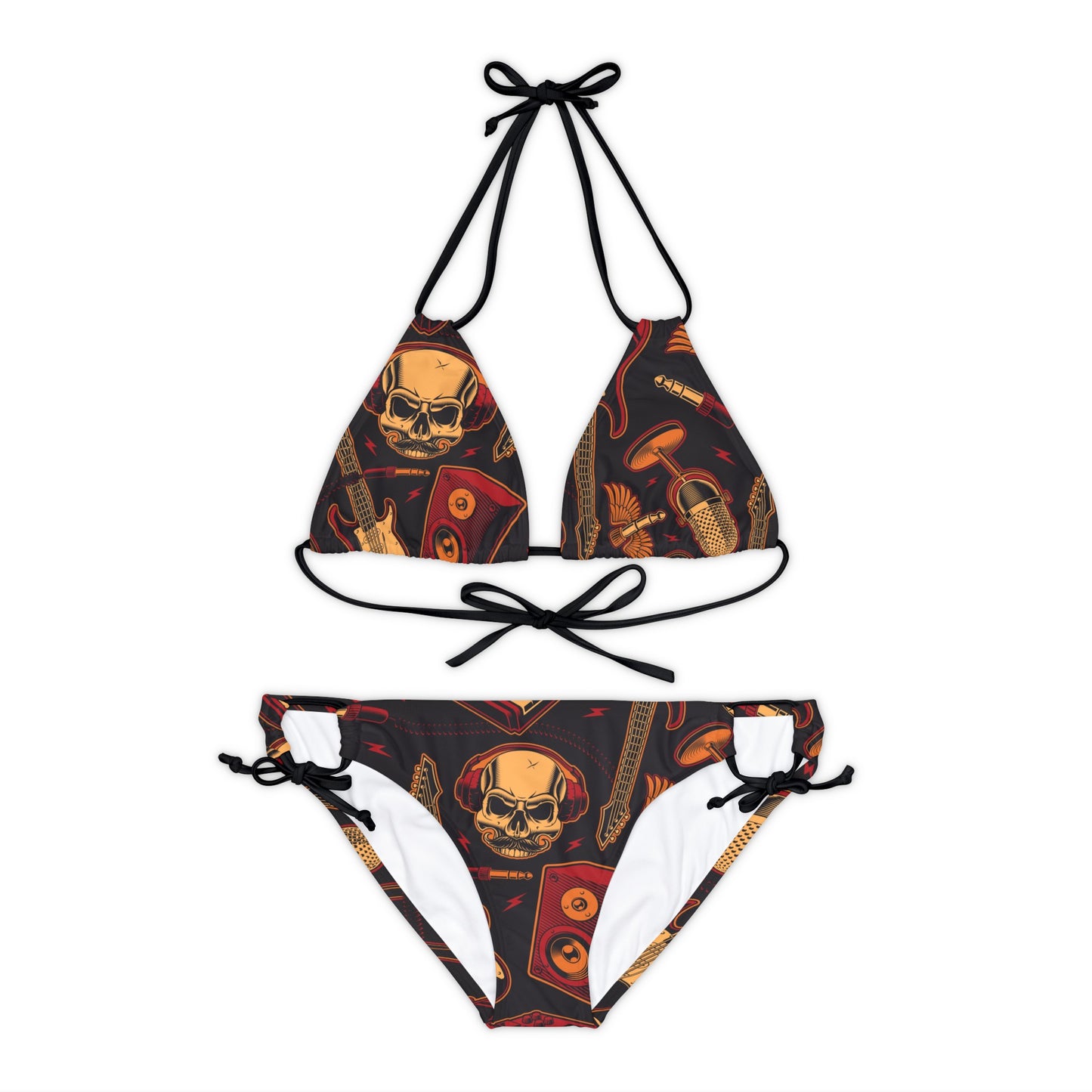 Rock Band Strappy Bikini Set