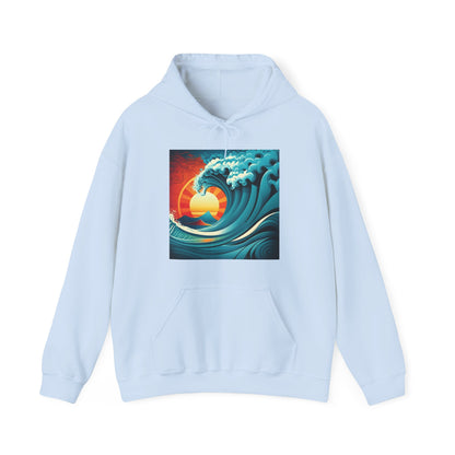 Sunburst Wave Unisex Heavy Blend™ Hooded Sweatshirt