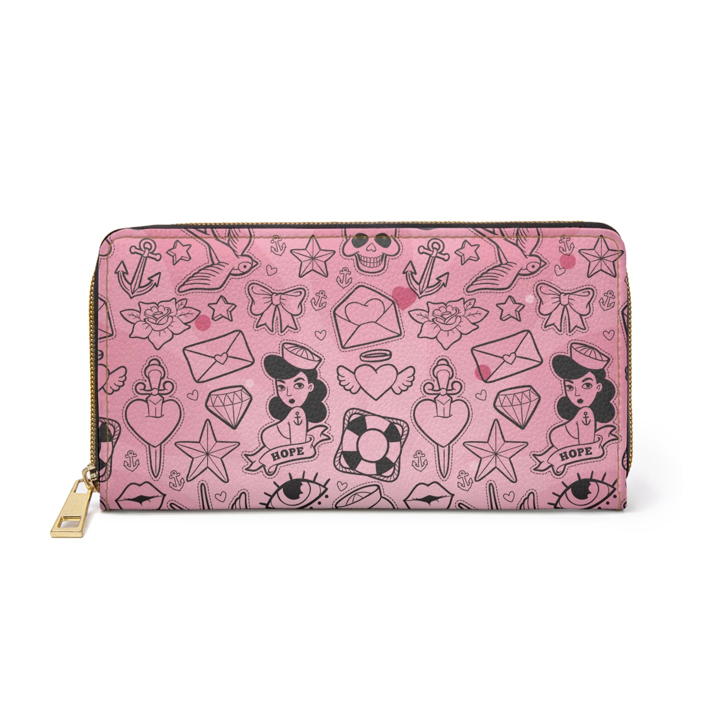 Sailor Jerry Valentine Zipper Wallet