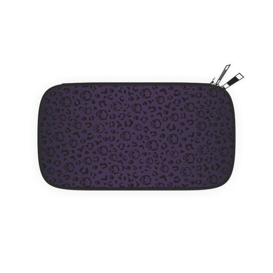 Cheetah Skulls in Purple Passport Wallet