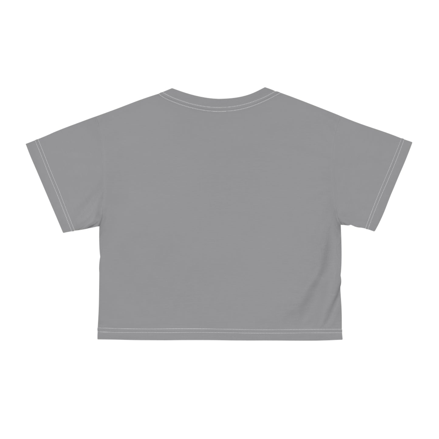 If only sarcasm burned calories in grey Crop Tee