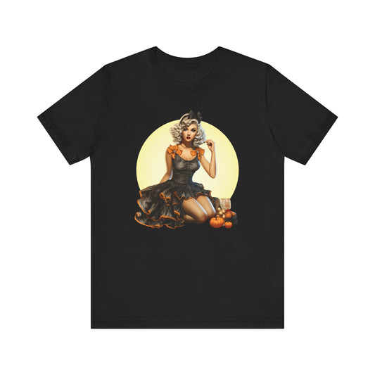 Blonde Halloween Bombshell Unisex Jersey Short Sleeve Tee