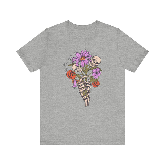 Skeleton Bouquet Unisex Jersey Short Sleeve Tee