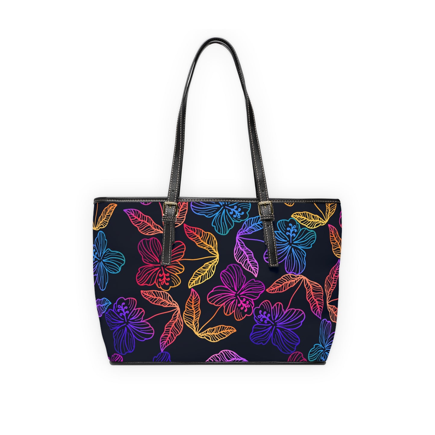 Rainbow Hibiscus Shoulder Bag