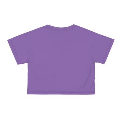 If my mouth doesn't say it. . . light purple Crop Tee