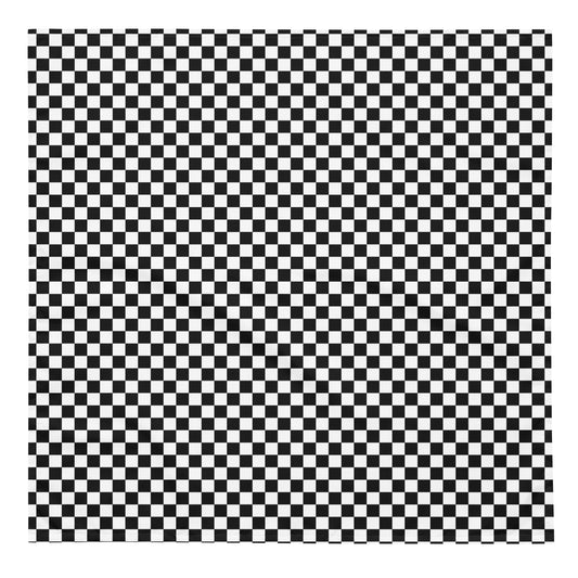 Black and White Checkerboard Bandana